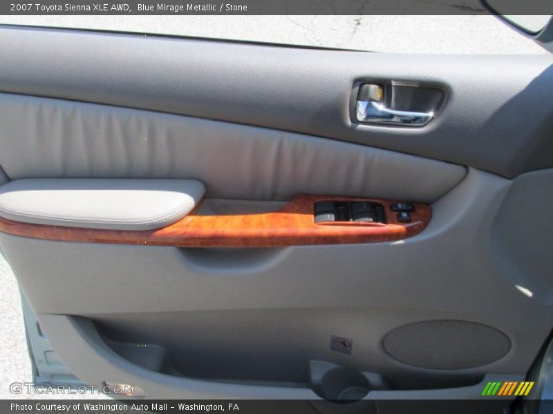 Blue Mirage Metallic / Stone 2007 Toyota Sienna XLE AWD
