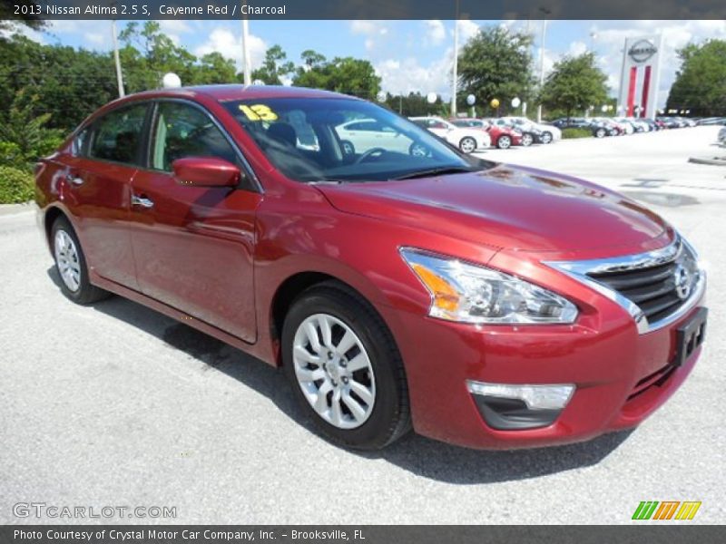 Cayenne Red / Charcoal 2013 Nissan Altima 2.5 S