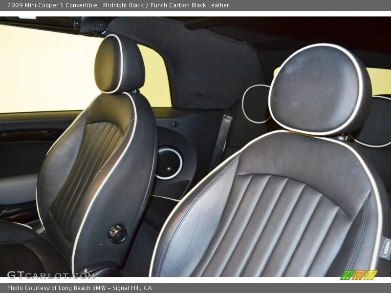 Midnight Black / Punch Carbon Black Leather 2009 Mini Cooper S Convertible