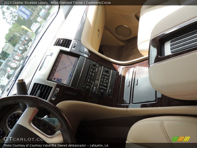 White Diamond Tricoat / Cashmere/Cocoa 2013 Cadillac Escalade Luxury