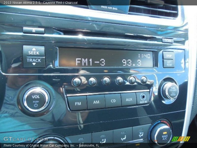Cayenne Red / Charcoal 2013 Nissan Altima 2.5 S