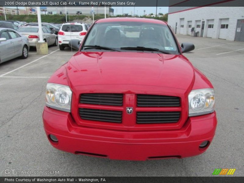 Flame Red / Medium Slate Gray 2006 Dodge Dakota SLT Quad Cab 4x4