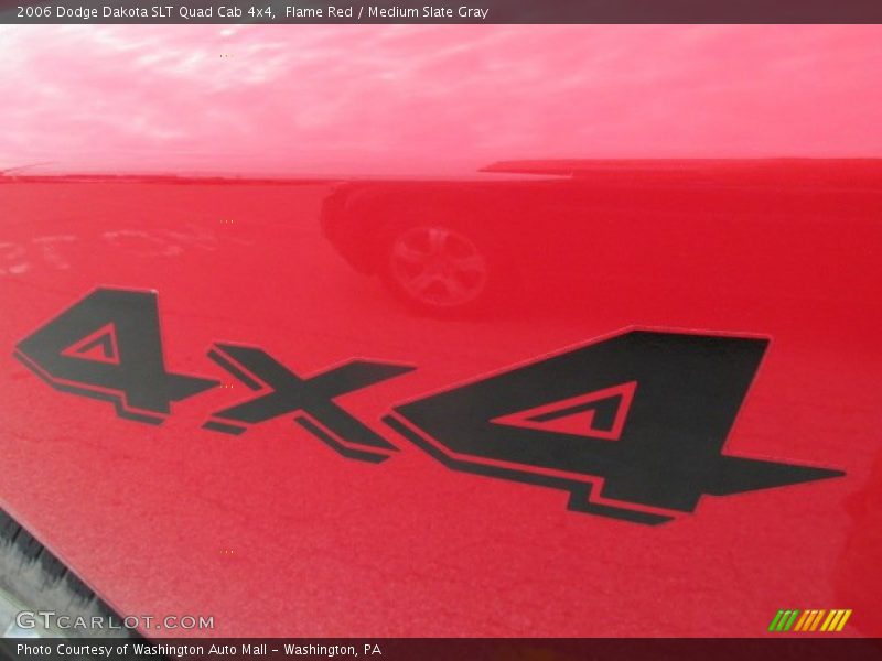 Flame Red / Medium Slate Gray 2006 Dodge Dakota SLT Quad Cab 4x4