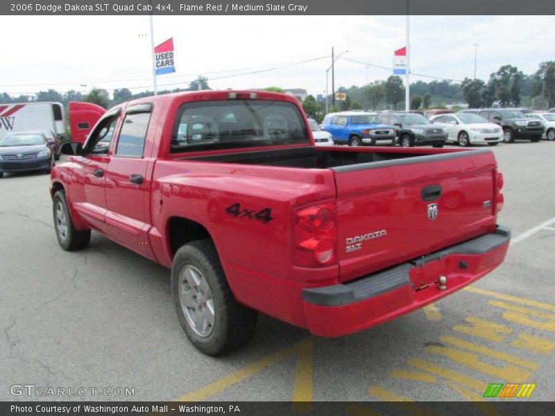 Flame Red / Medium Slate Gray 2006 Dodge Dakota SLT Quad Cab 4x4
