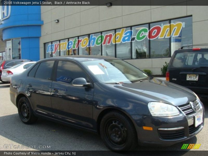 Black / Anthracite Black 2008 Volkswagen Jetta S Sedan