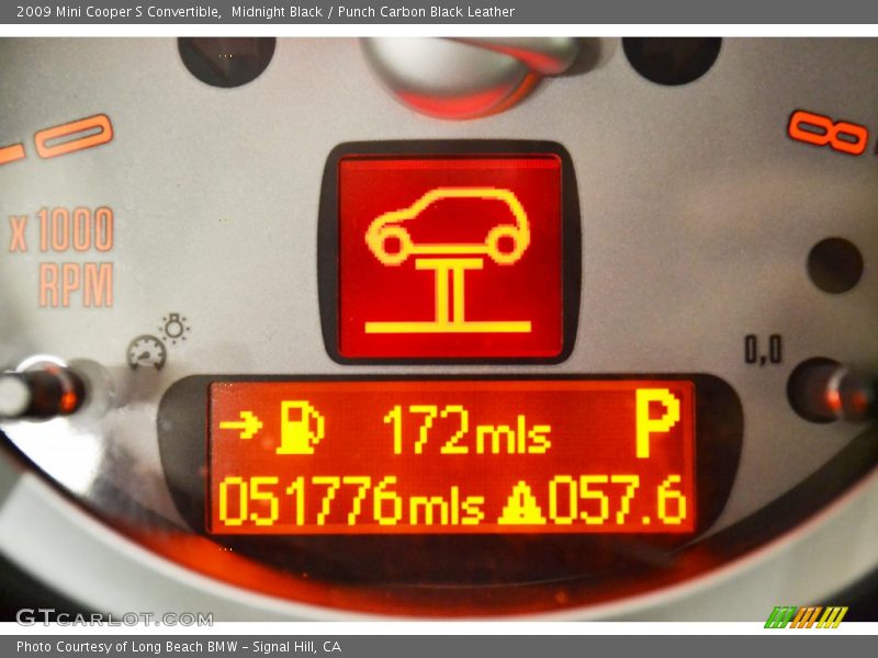 Midnight Black / Punch Carbon Black Leather 2009 Mini Cooper S Convertible