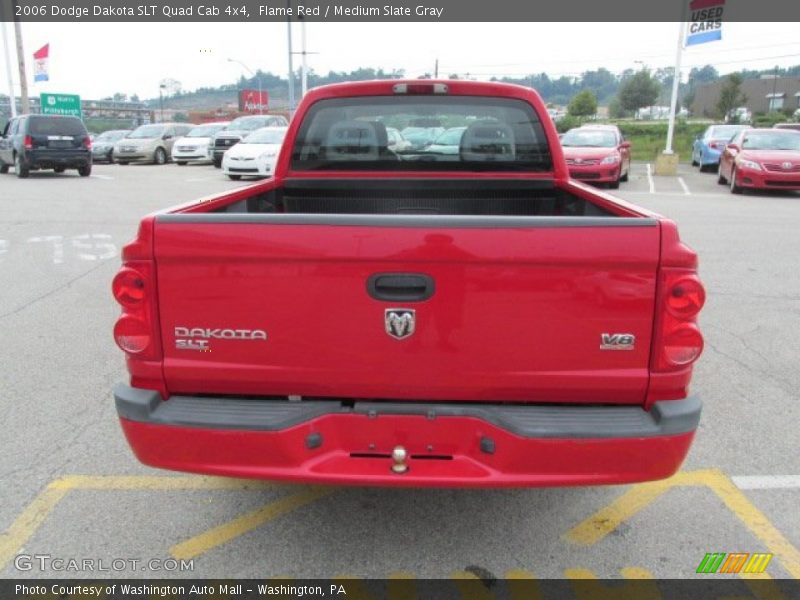 Flame Red / Medium Slate Gray 2006 Dodge Dakota SLT Quad Cab 4x4