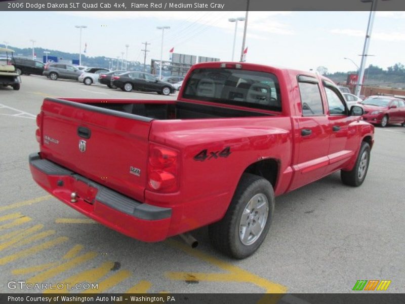 Flame Red / Medium Slate Gray 2006 Dodge Dakota SLT Quad Cab 4x4