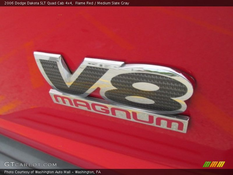 Flame Red / Medium Slate Gray 2006 Dodge Dakota SLT Quad Cab 4x4