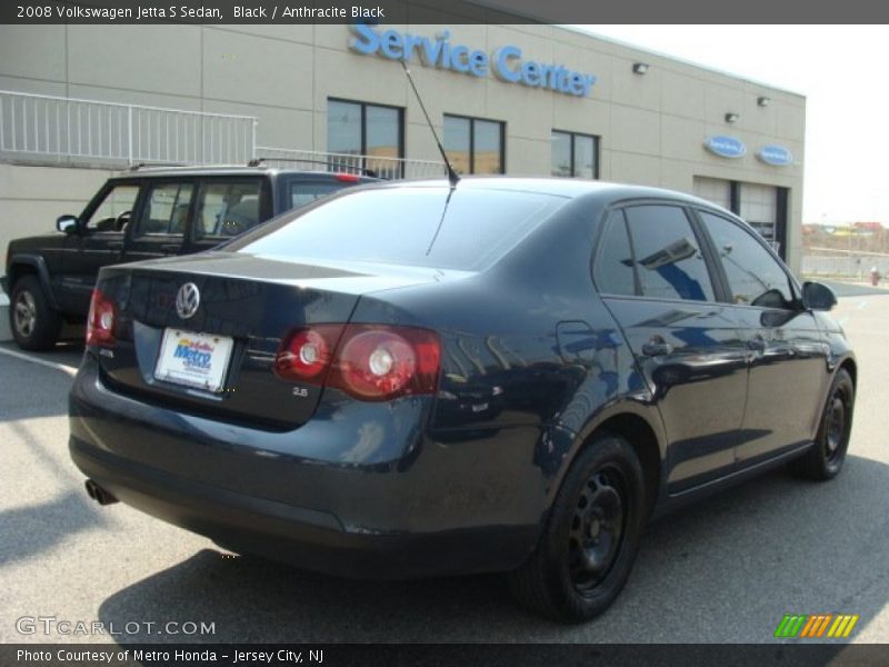 Black / Anthracite Black 2008 Volkswagen Jetta S Sedan