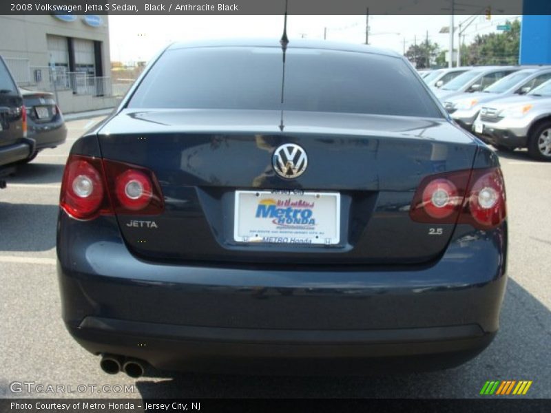 Black / Anthracite Black 2008 Volkswagen Jetta S Sedan