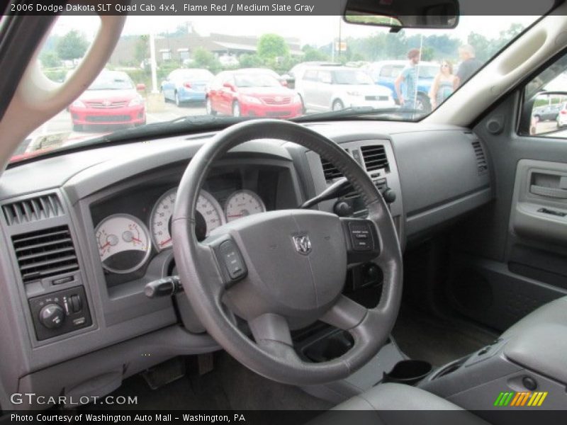 Flame Red / Medium Slate Gray 2006 Dodge Dakota SLT Quad Cab 4x4