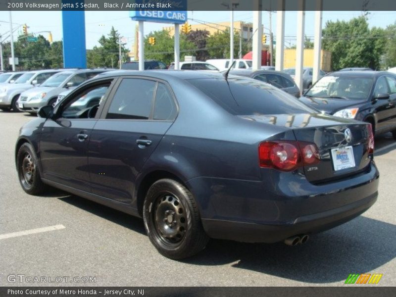 Black / Anthracite Black 2008 Volkswagen Jetta S Sedan