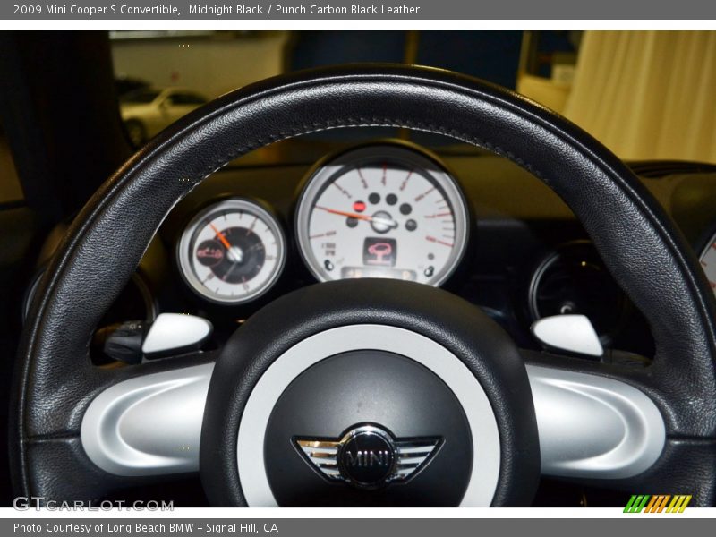 Midnight Black / Punch Carbon Black Leather 2009 Mini Cooper S Convertible