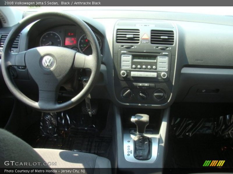 Black / Anthracite Black 2008 Volkswagen Jetta S Sedan