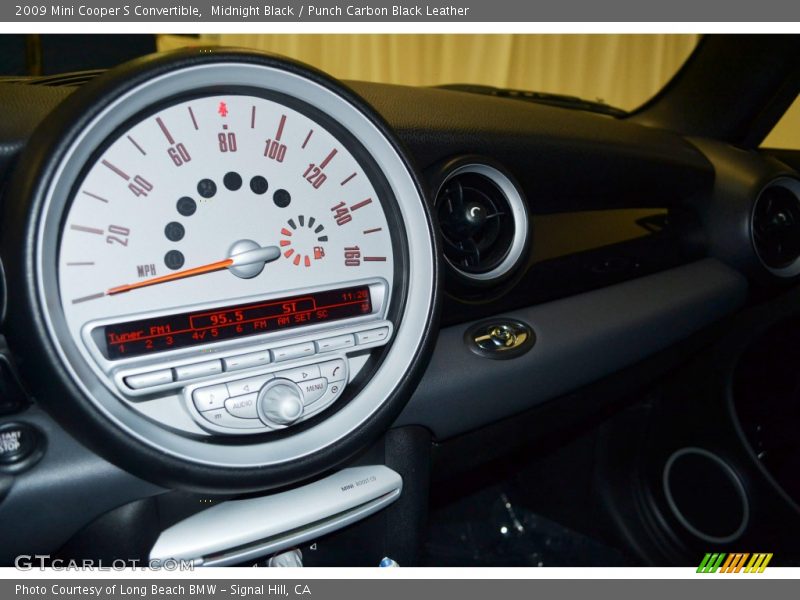 Midnight Black / Punch Carbon Black Leather 2009 Mini Cooper S Convertible