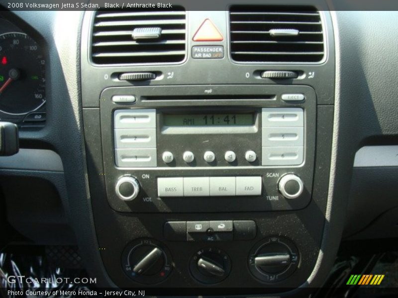 Black / Anthracite Black 2008 Volkswagen Jetta S Sedan