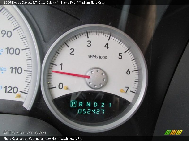 Flame Red / Medium Slate Gray 2006 Dodge Dakota SLT Quad Cab 4x4
