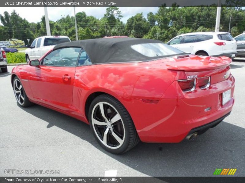 Victory Red / Gray 2011 Chevrolet Camaro SS/RS Convertible