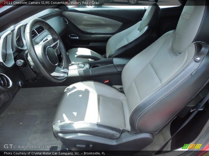 Victory Red / Gray 2011 Chevrolet Camaro SS/RS Convertible