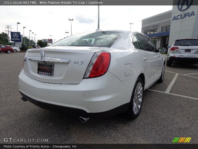 White Platinum Metallic Tri-Coat / Cashmere 2011 Lincoln MKS FWD