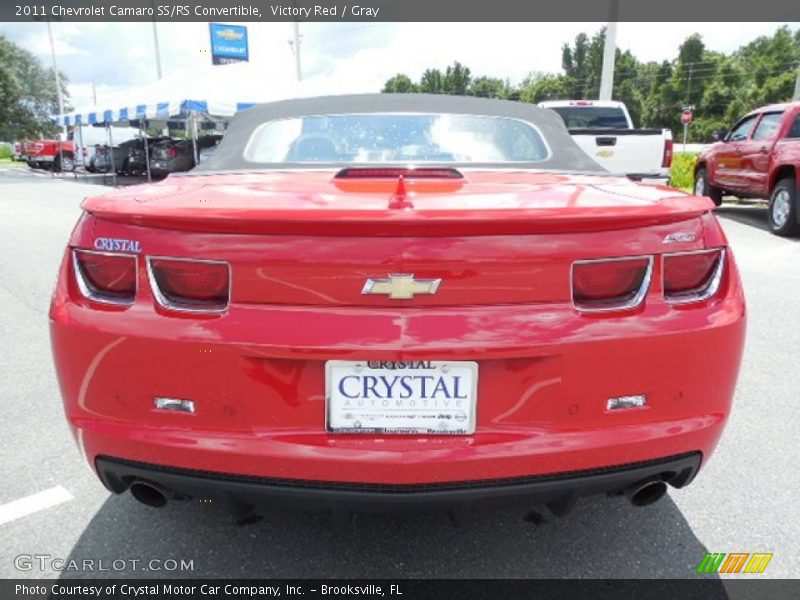 Victory Red / Gray 2011 Chevrolet Camaro SS/RS Convertible