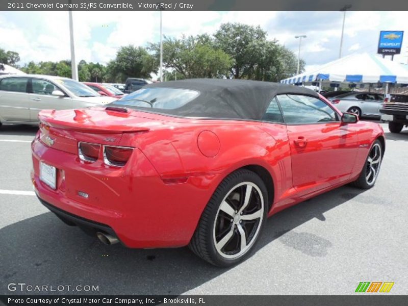 Victory Red / Gray 2011 Chevrolet Camaro SS/RS Convertible