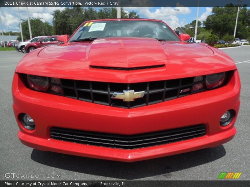 Victory Red / Gray 2011 Chevrolet Camaro SS/RS Convertible