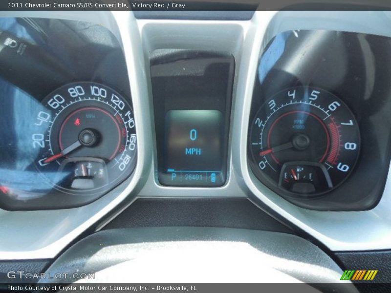 Victory Red / Gray 2011 Chevrolet Camaro SS/RS Convertible