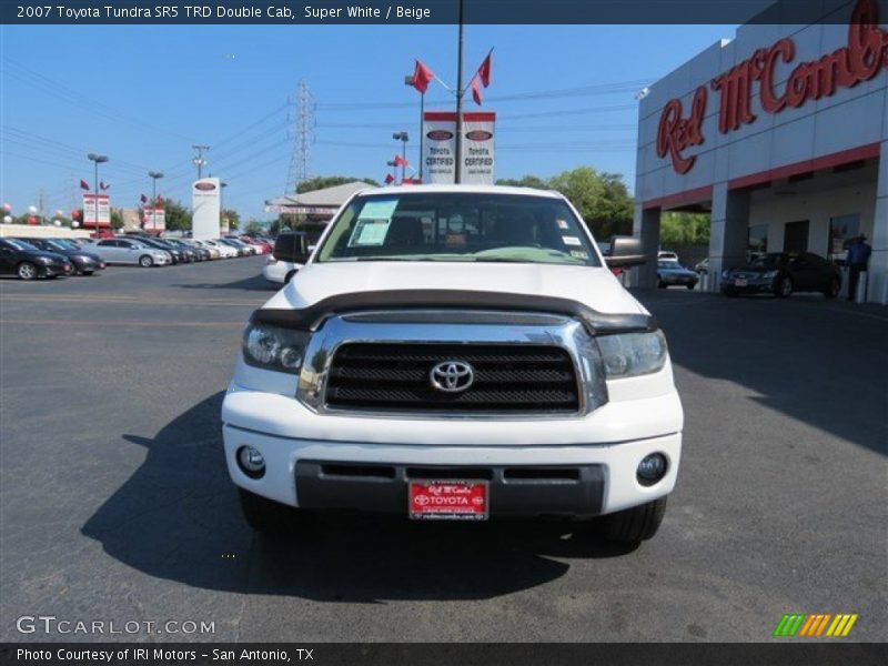 Super White / Beige 2007 Toyota Tundra SR5 TRD Double Cab