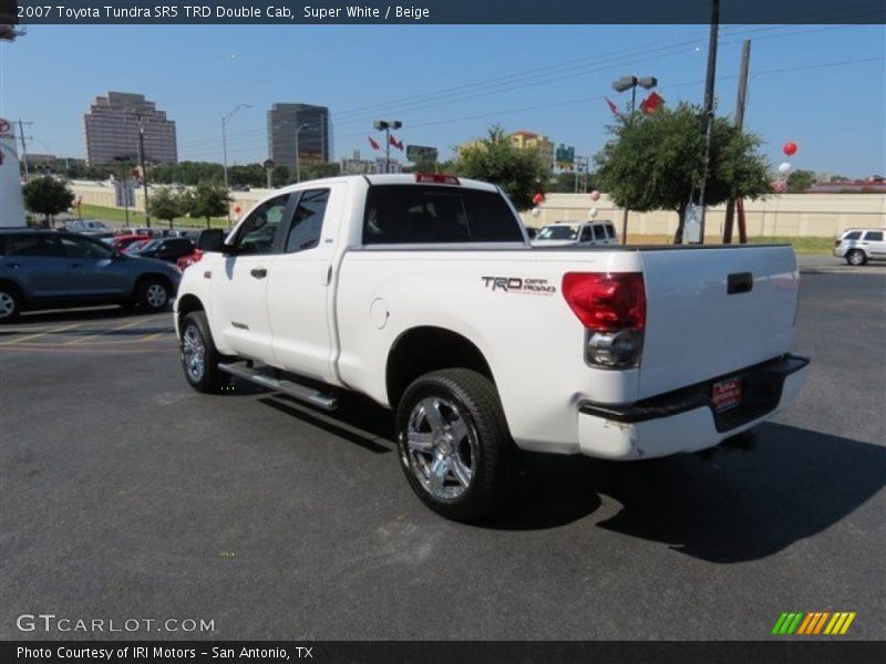 Super White / Beige 2007 Toyota Tundra SR5 TRD Double Cab