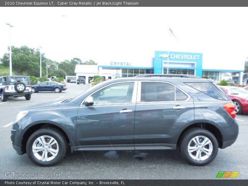 Cyber Gray Metallic / Jet Black/Light Titanium 2010 Chevrolet Equinox LT
