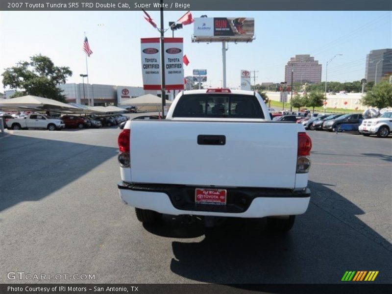 Super White / Beige 2007 Toyota Tundra SR5 TRD Double Cab