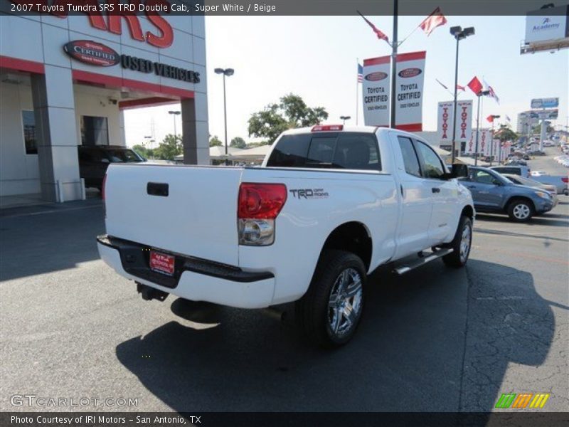 Super White / Beige 2007 Toyota Tundra SR5 TRD Double Cab