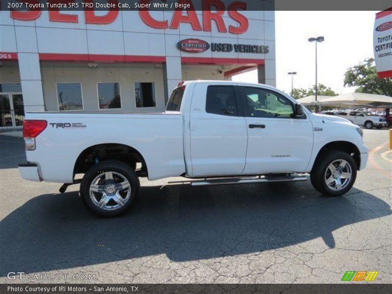 Super White / Beige 2007 Toyota Tundra SR5 TRD Double Cab