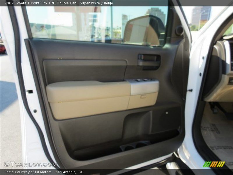 Super White / Beige 2007 Toyota Tundra SR5 TRD Double Cab