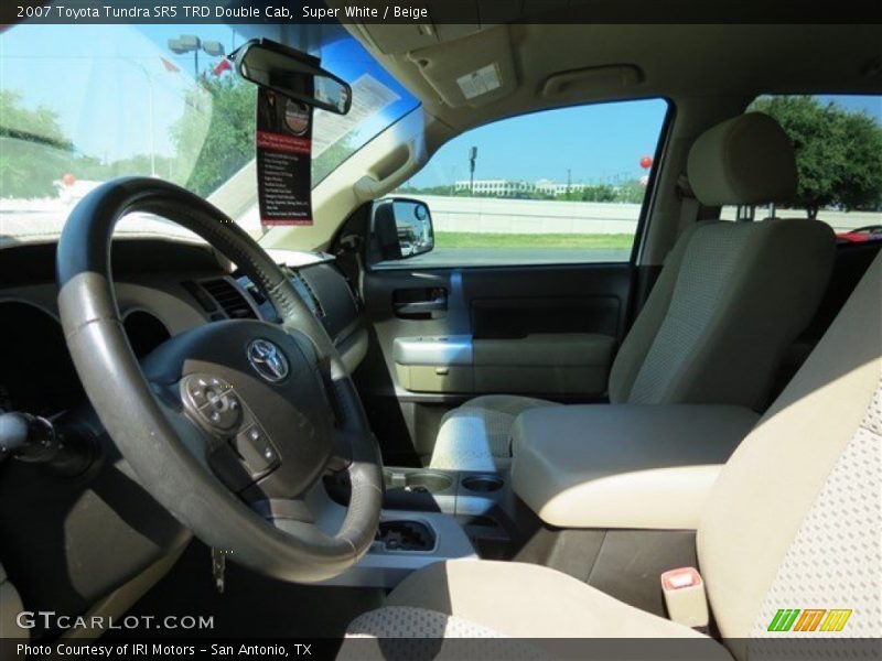 Super White / Beige 2007 Toyota Tundra SR5 TRD Double Cab