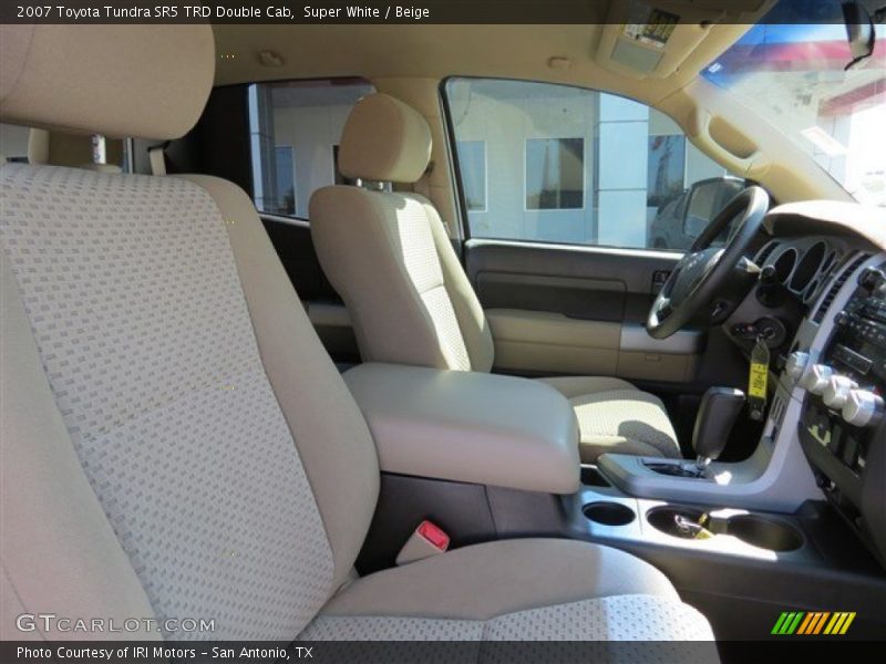 Super White / Beige 2007 Toyota Tundra SR5 TRD Double Cab