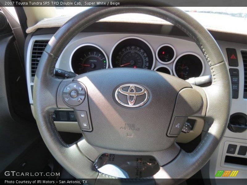 Super White / Beige 2007 Toyota Tundra SR5 TRD Double Cab