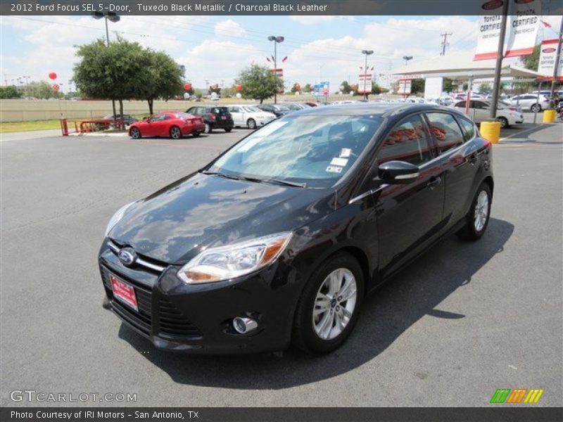 Tuxedo Black Metallic / Charcoal Black Leather 2012 Ford Focus SEL 5-Door