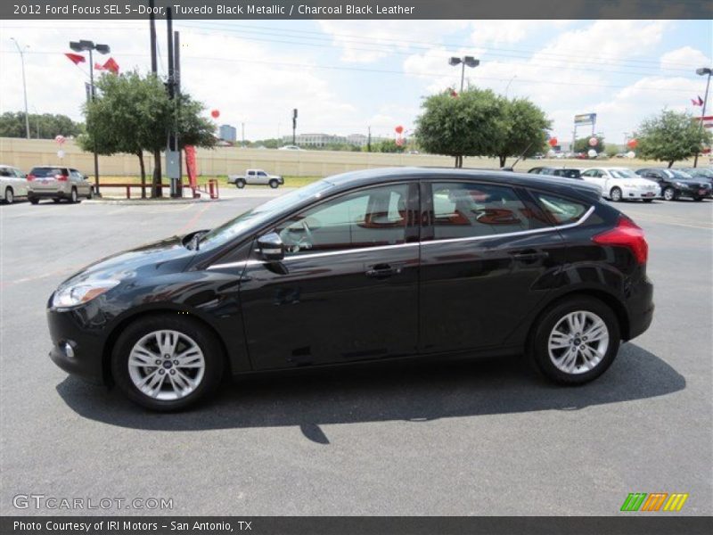 Tuxedo Black Metallic / Charcoal Black Leather 2012 Ford Focus SEL 5-Door
