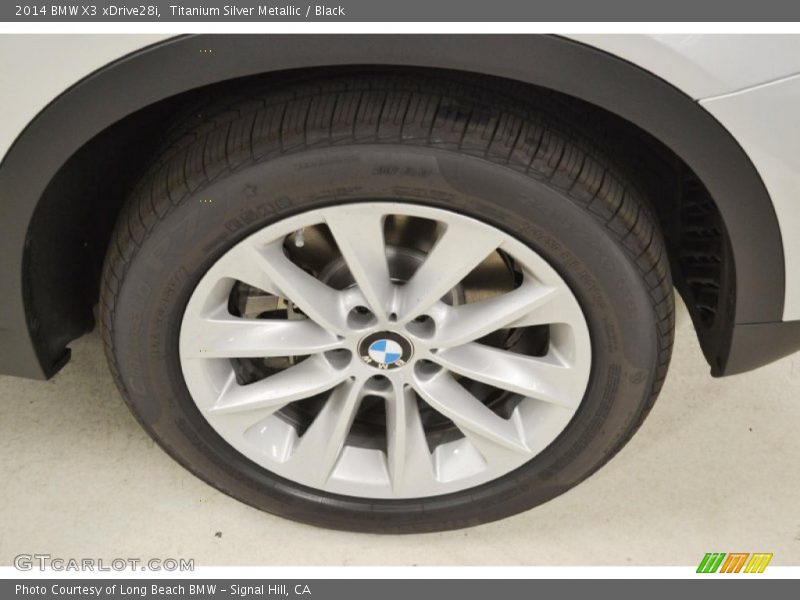 Titanium Silver Metallic / Black 2014 BMW X3 xDrive28i