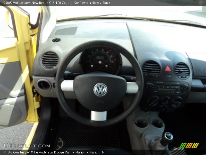 Sunflower Yellow / Black 2005 Volkswagen New Beetle GLS TDI Coupe