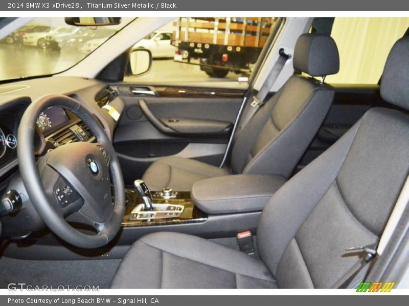 Titanium Silver Metallic / Black 2014 BMW X3 xDrive28i