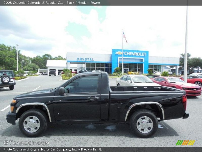 Black / Medium Pewter 2008 Chevrolet Colorado LS Regular Cab