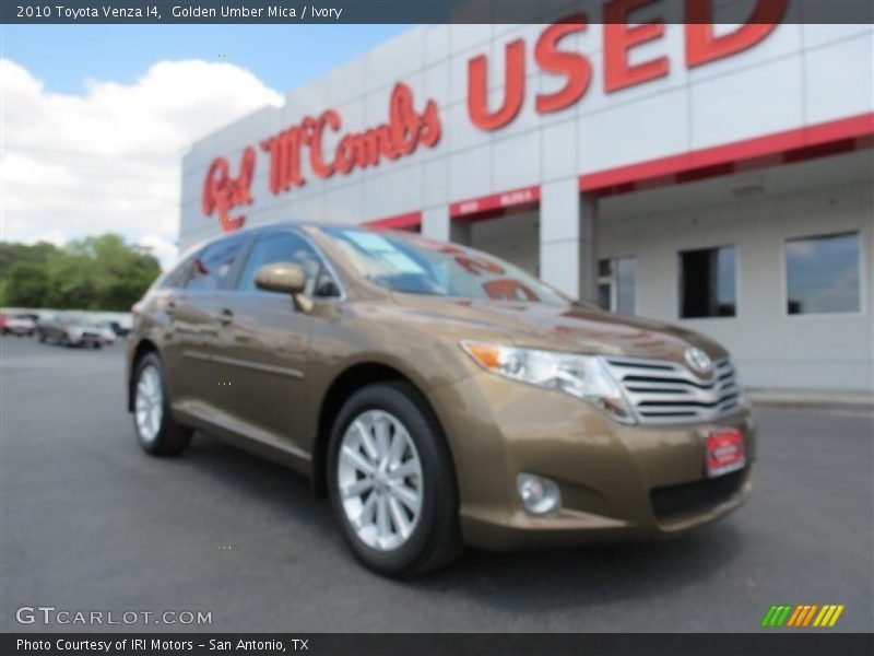 Golden Umber Mica / Ivory 2010 Toyota Venza I4