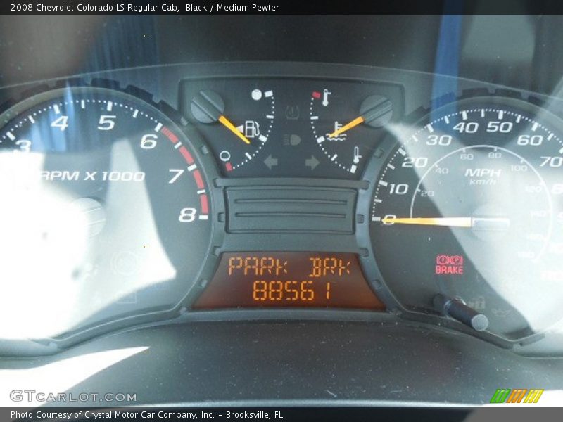 Black / Medium Pewter 2008 Chevrolet Colorado LS Regular Cab