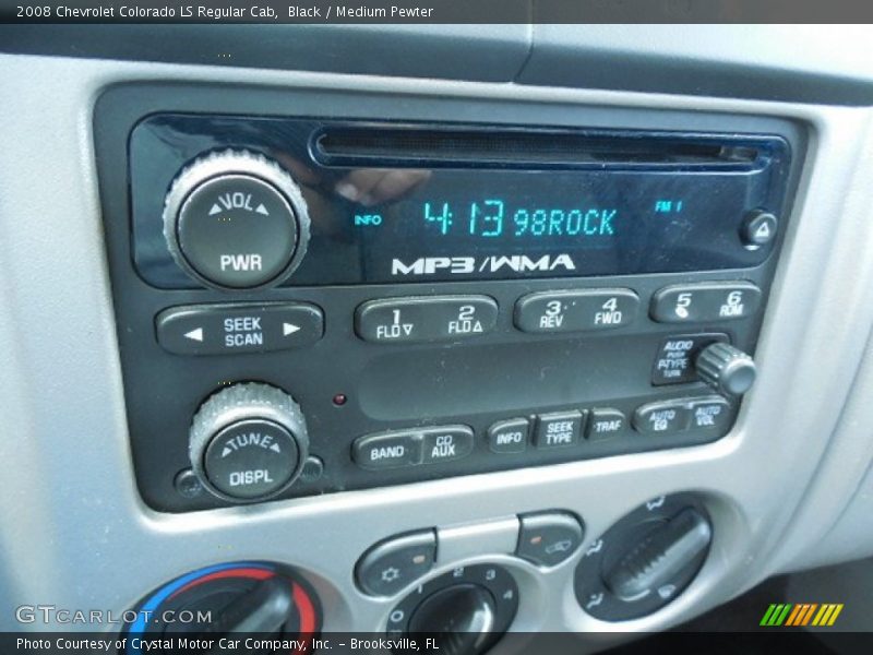 Black / Medium Pewter 2008 Chevrolet Colorado LS Regular Cab