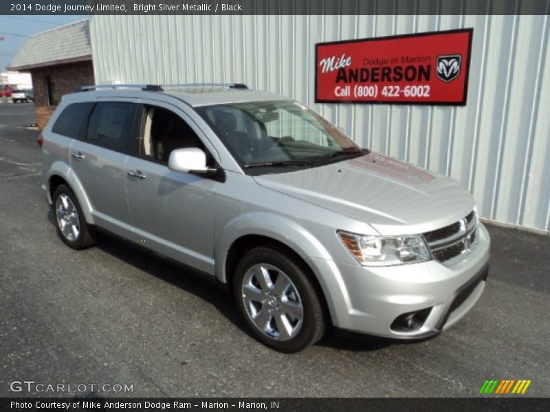 Bright Silver Metallic / Black 2014 Dodge Journey Limited