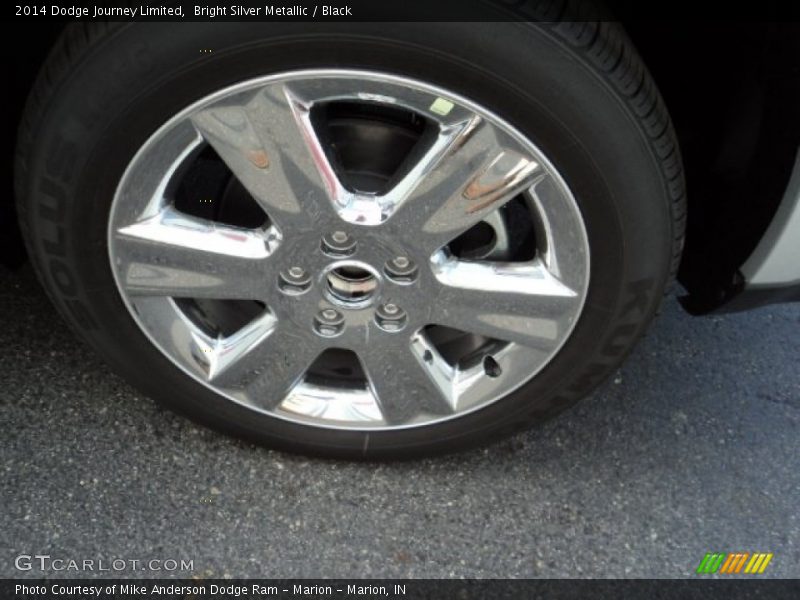 Bright Silver Metallic / Black 2014 Dodge Journey Limited
